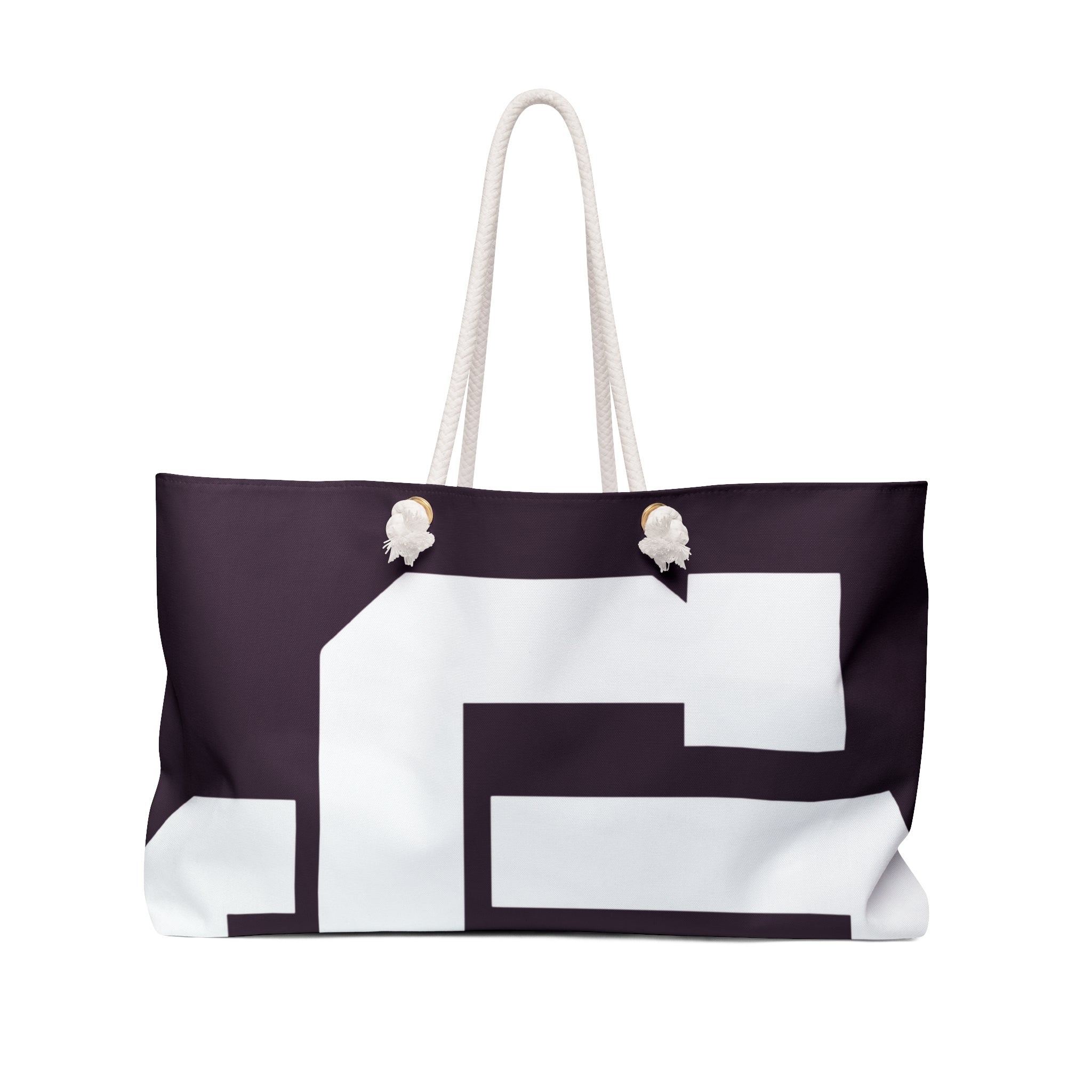 Culture Creators Bold Monogram Oversized Initial Travel Tote