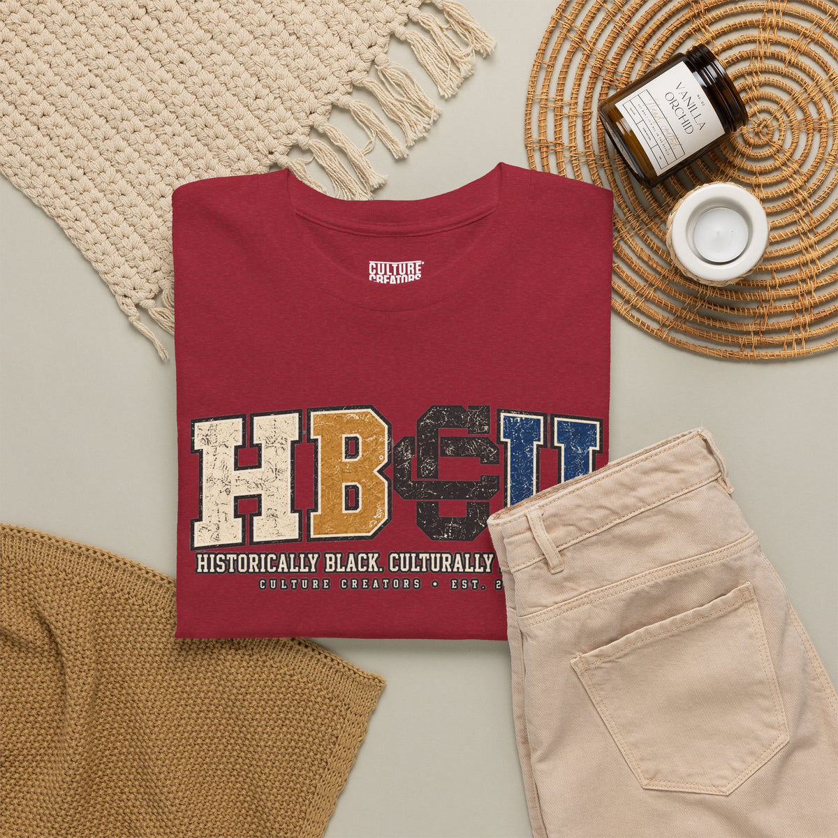 Culture Creators HBCU Legacy Tee: Oxblood Archive
