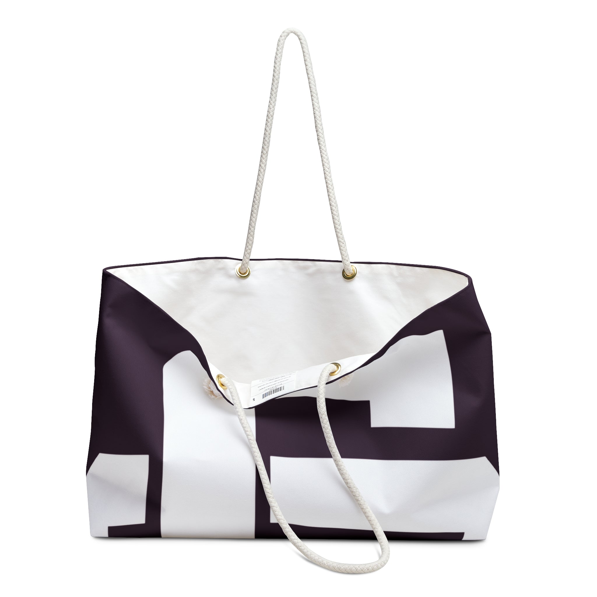 Culture Creators Bold Monogram Oversized Initial Travel Tote